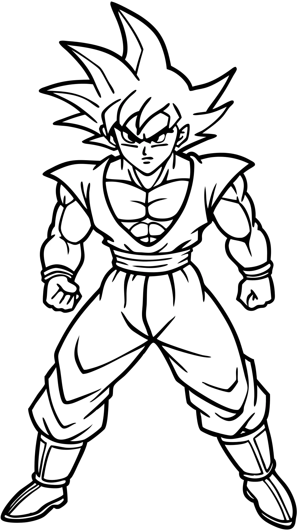 Dragon Ball Z Goku coloriage imprimable